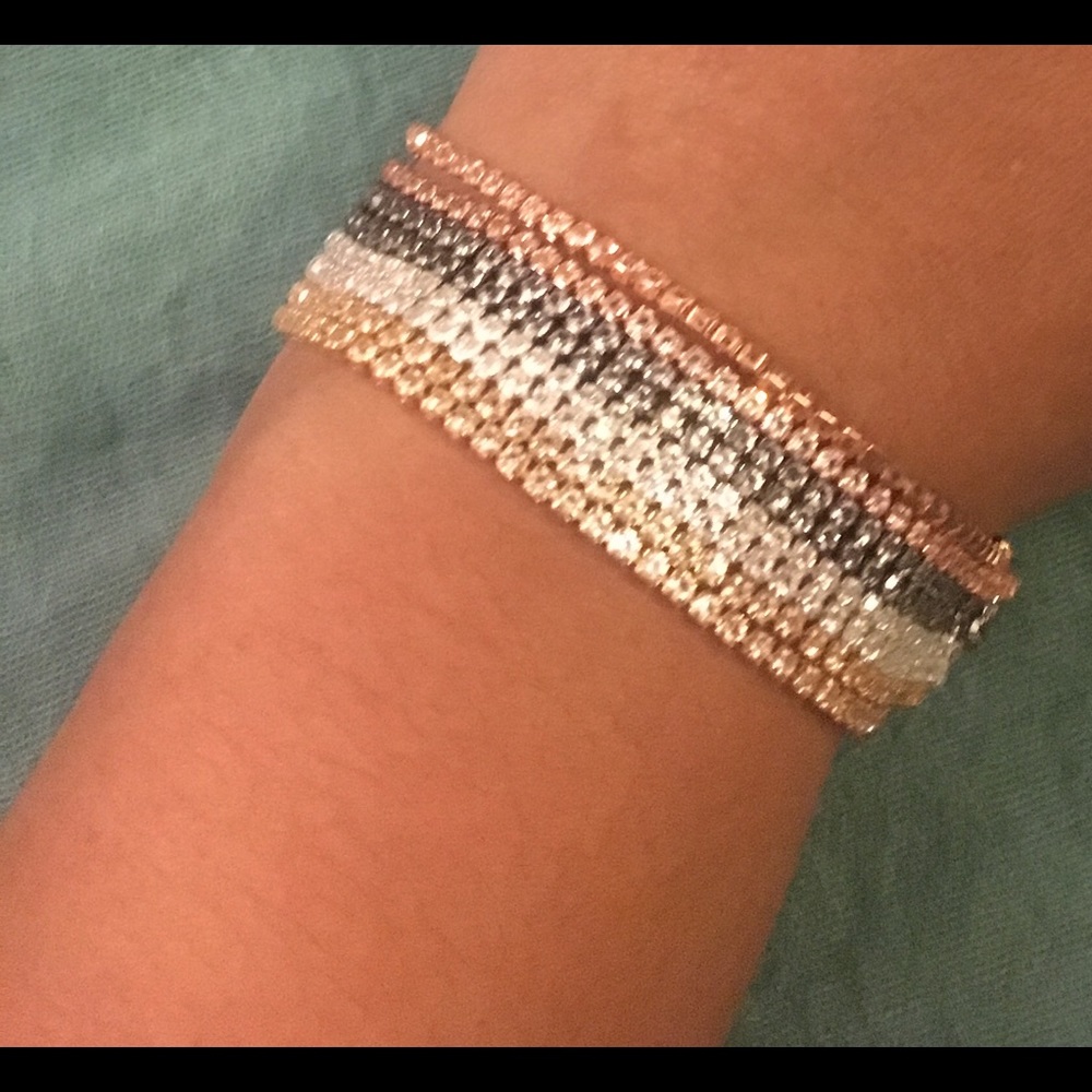 Three tone fashion bracelet